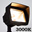 Projecteur DEL DL04 brun à basse tension-44615300