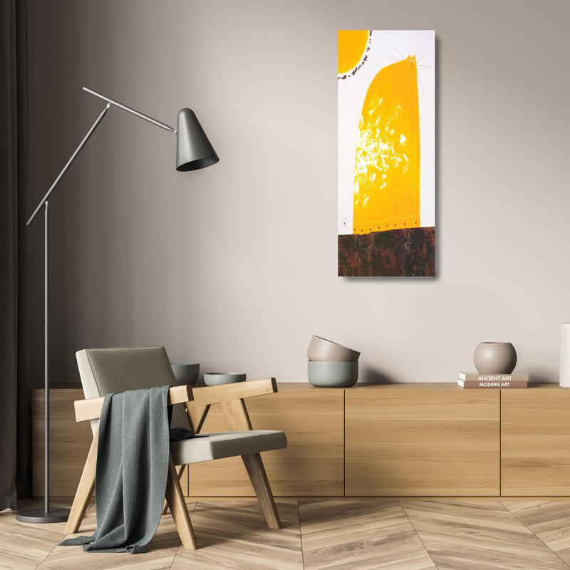 Yellow Cat, 24" H x 9" W