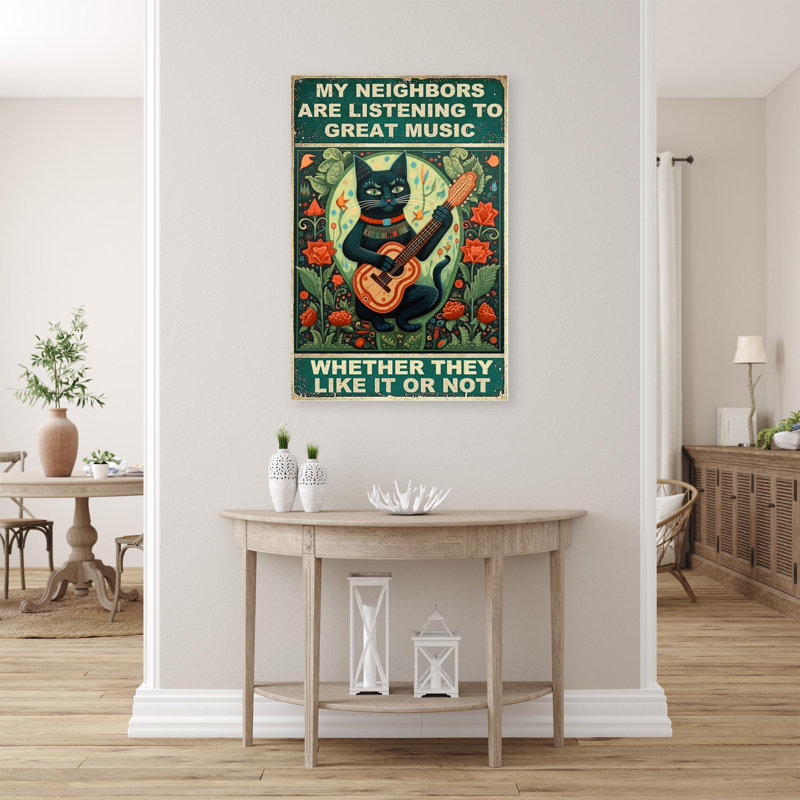 «Listening To Great Music», impression sur toile, H 14 po x l 11 po x P 1,25 po