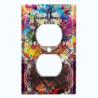 Plaque murale Splatter Evil Skull Tree