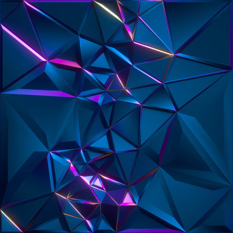 Crystal Background - Wrapped Canvas Print, 122cm H x 122cm W x 3.8 cm D