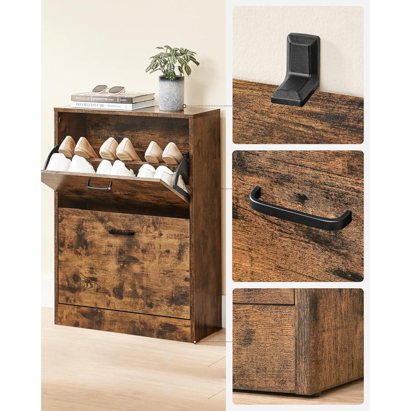 8 Pair Shoe Storage Cabinet