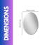Audrye Oval Mirror with Hooks