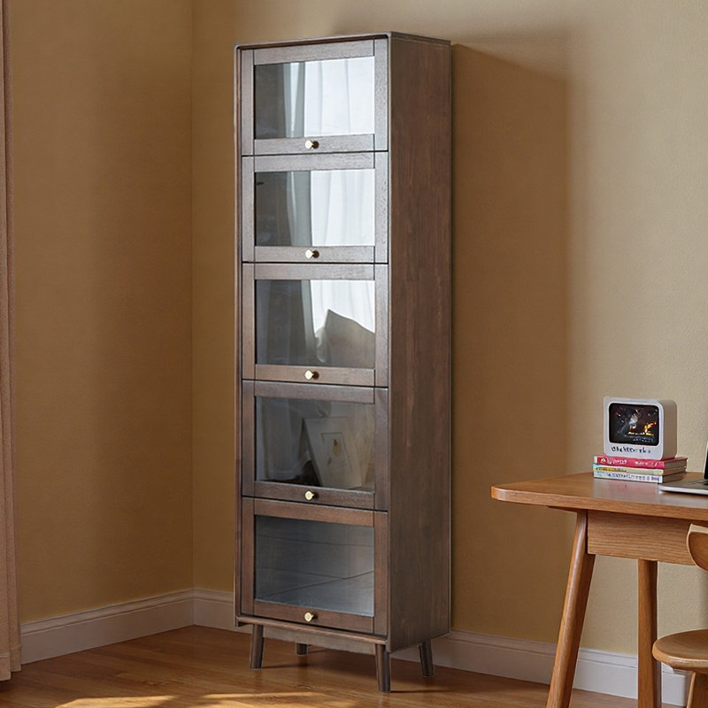 Moffett, (5 tablettes) H 76,77 po x l 23,62 po x P 12,6 po, Marron foncé