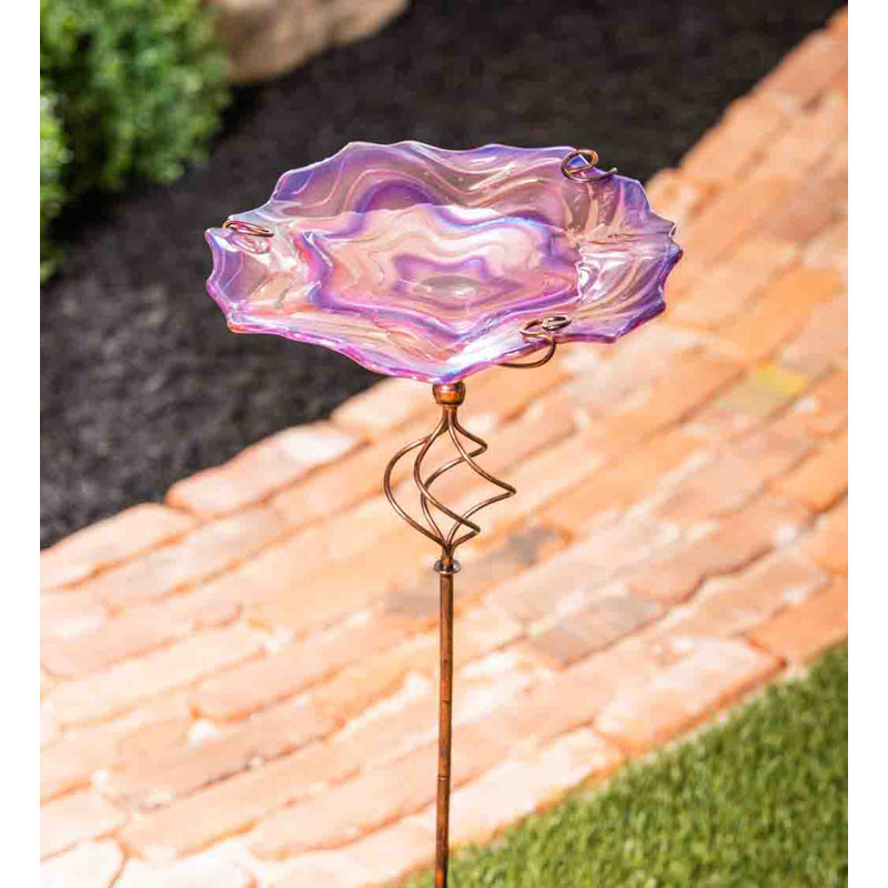 Bain d'oiseaux Amron, Mauve