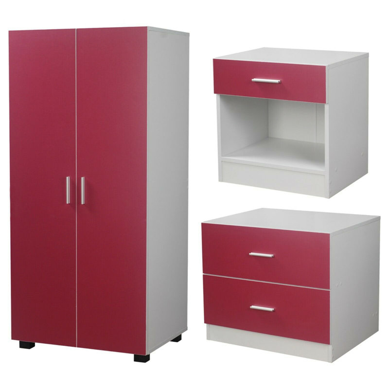 Dwight Piece Bedroom Set, Pink