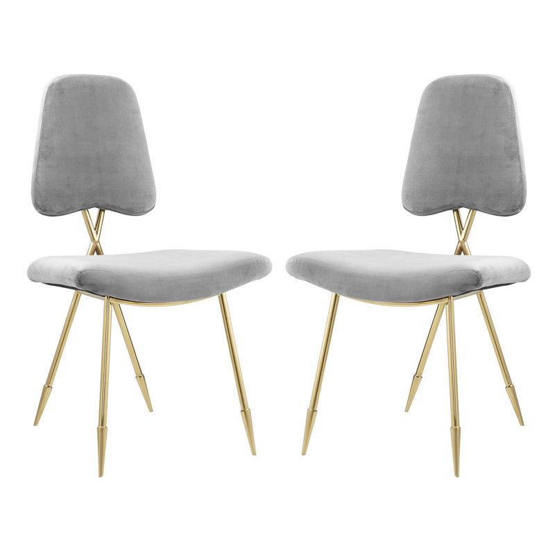 Chaises de salle à manger Strick & Bolton Violeta, Gris