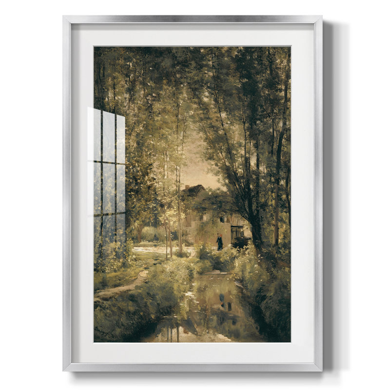 Paysage rétro - impression encadrée