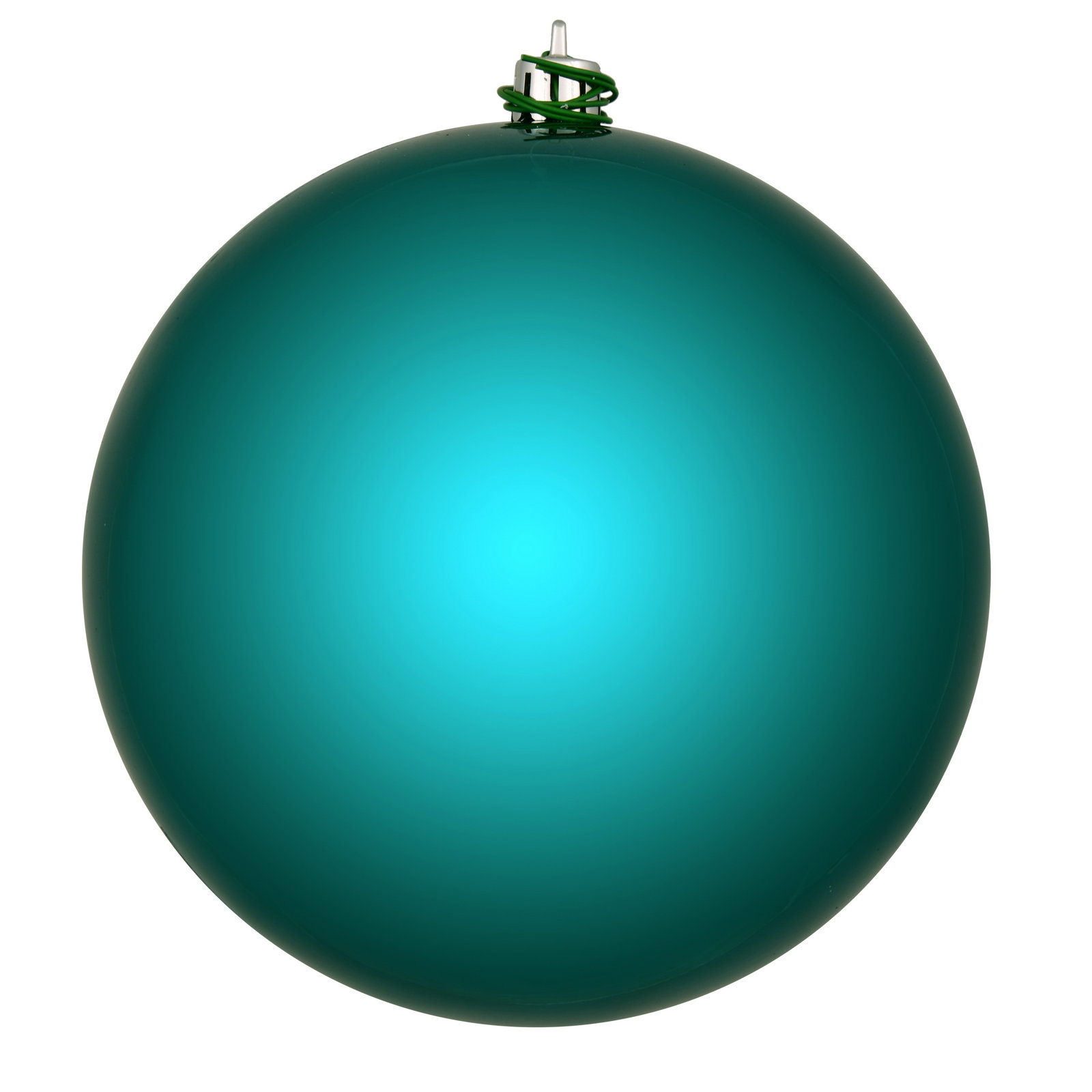 Holiday Décor Ball Ornament, 2.75" H x 2.75" W x 2.75" D, Dark Teal Shiny