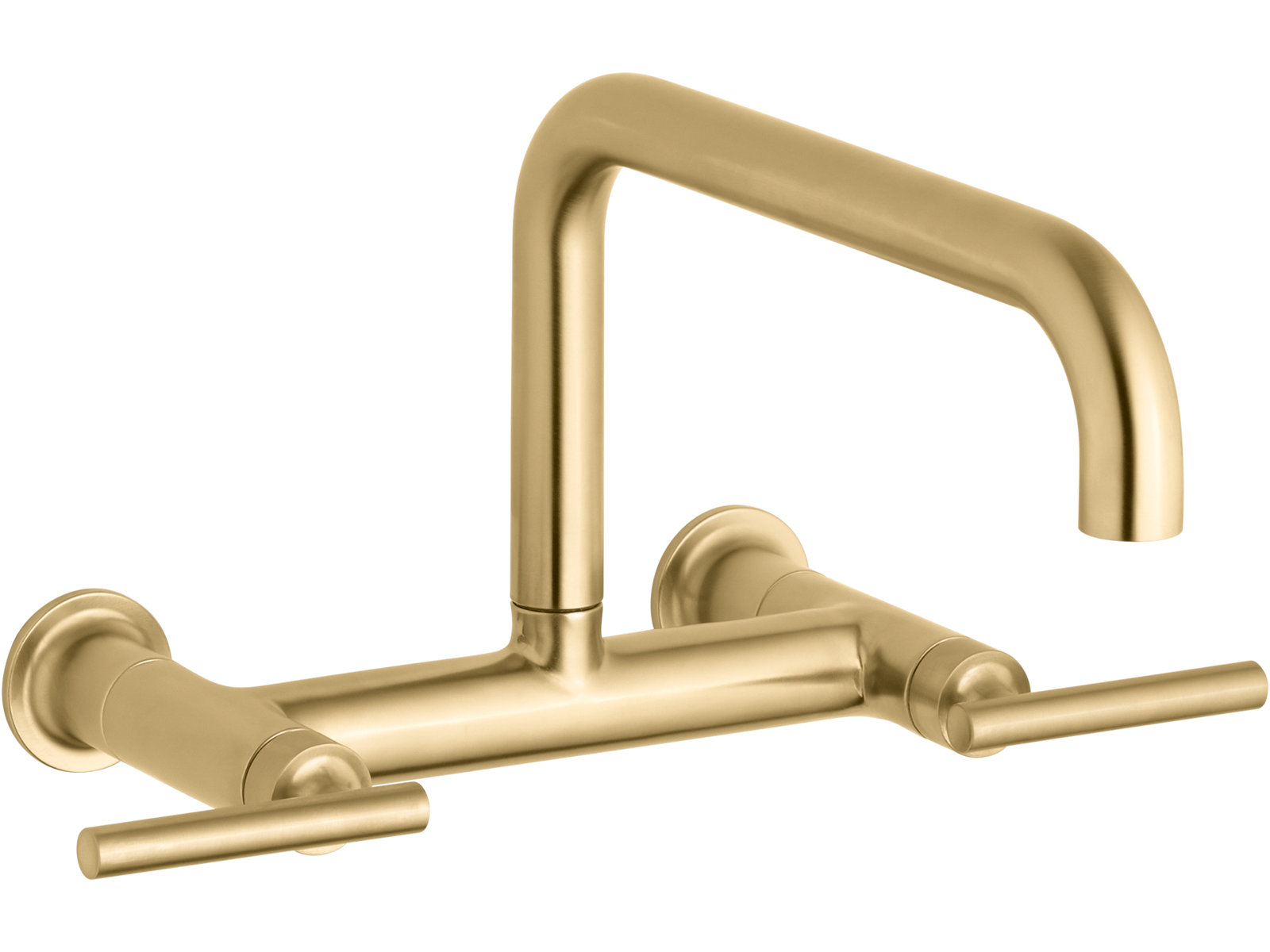 Purist Bridge Faucet, Vibrant Brushed Moderne Brass