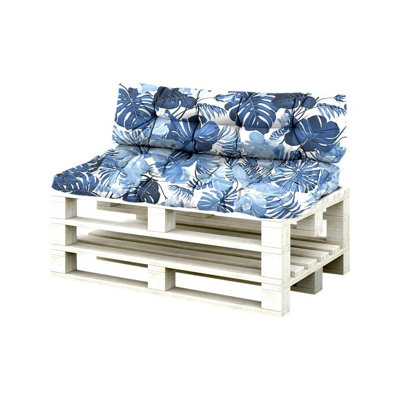 2 Piece Garden Seat/Back Pallet Cushion Set