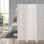 6 Ft. Tall Wooden Louvered Room Divider Walnut 3 Panel
