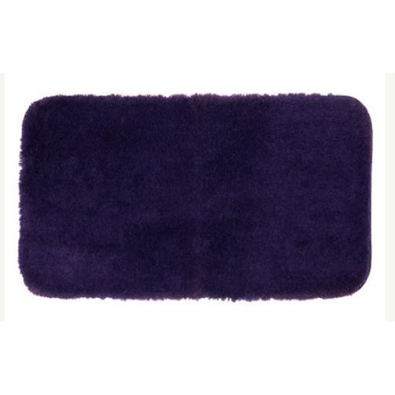 Wayfair Basics Brassfield Tufted Nylon Non Slip Bath Rug, Plum, 24" W x 40" L