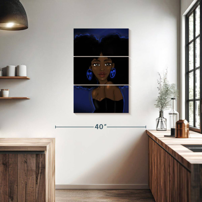 Leisha Betta Blues, 38" H x 24" W