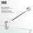 Gemini 46" W x 46" D x 73" H Hinged Frameless Shower Enclosure with 3/8  Clear Glass-50962123