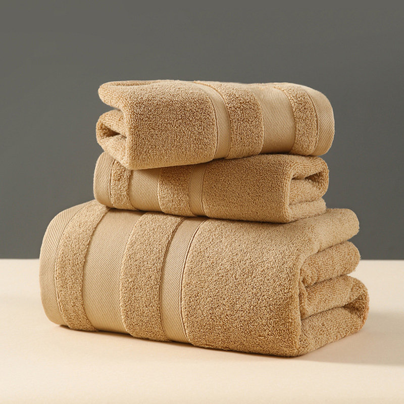 Soft Cotton Towels Thick And Vibrant Colors, Packaged In Sets Of 3PCS, 13.78X28.74Inch - 2Pieces And 27.56 X 55.12Inch -1Piece
