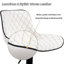 Swivel Upholstered Adjustable Height Counter Stool with Metal Frame-94667289