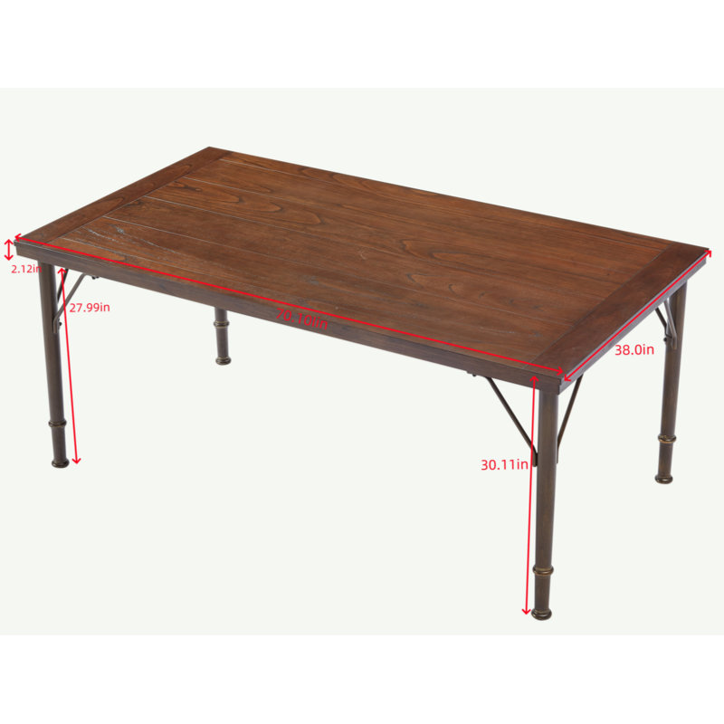 Modern Dining Table, Rectangular Wood Dining Table ,Kitchen Table,Ideal For Kitchen Dining Room, Cappuccino Table Legs
