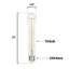 Ampoule DEL à filament transparent 10 W (équivalent 100 watts) à intensité variable T9, culot moyen, paquet de 6