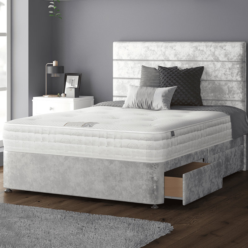 Brand Upholstered Headboard, Silver, Super King (6')