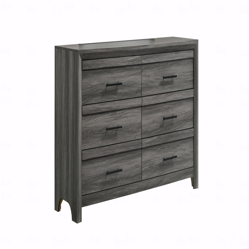 Commode 6 tiroirs, fabrication en bois de style moderne