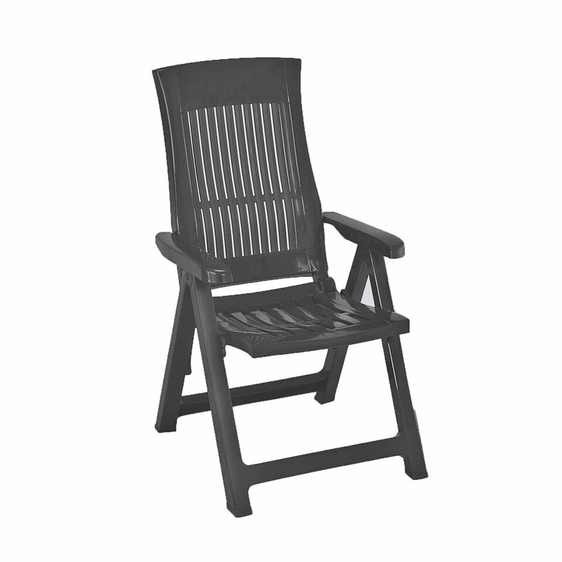 Plastic Patio Folding Chair Folding Chair, Anthracite
