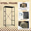 Commode pour chambre à coucher avec 4 tiroirs de rangement Placards de rangement pour commode en acier