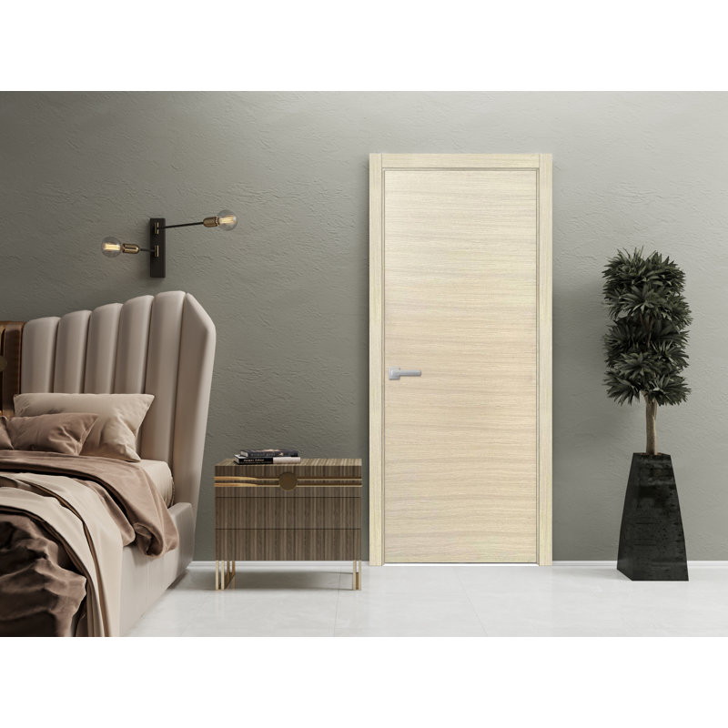 Porte standard lambrissée Planum, 36 po x 96 po, Placage naturel