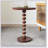 Mango Wood Round End Table,Honey+Gold