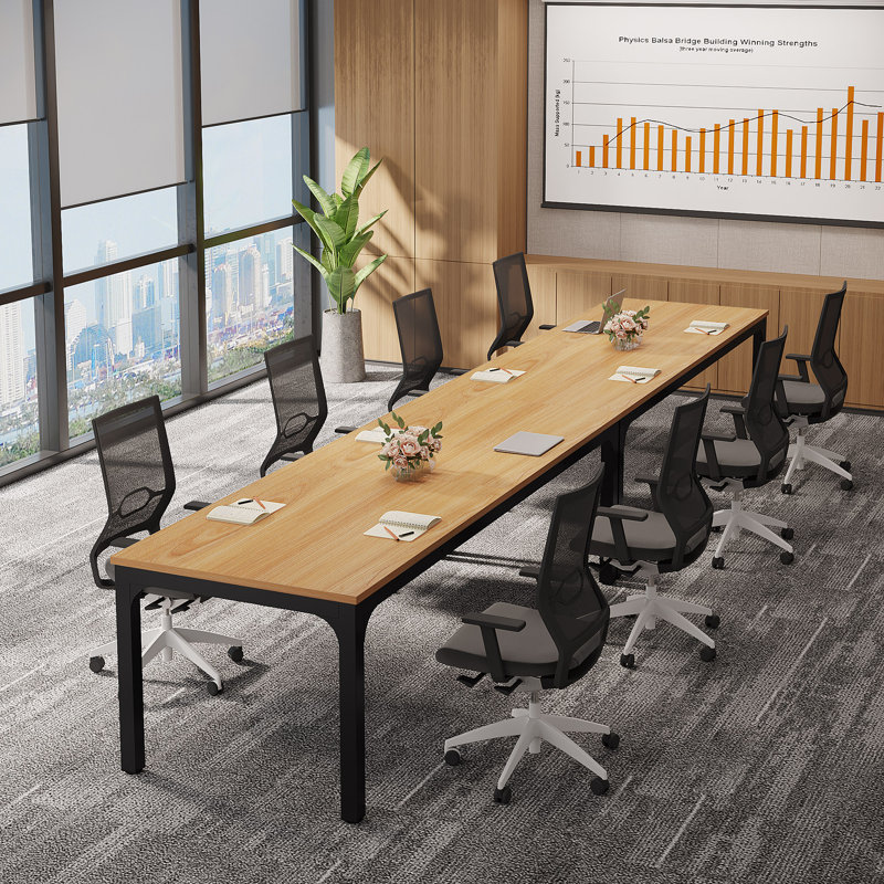 Table de conférence 78,74 "multiple, Naturel