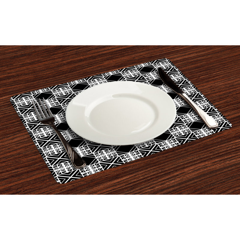 Polyester Abstract Rectangle Placemat