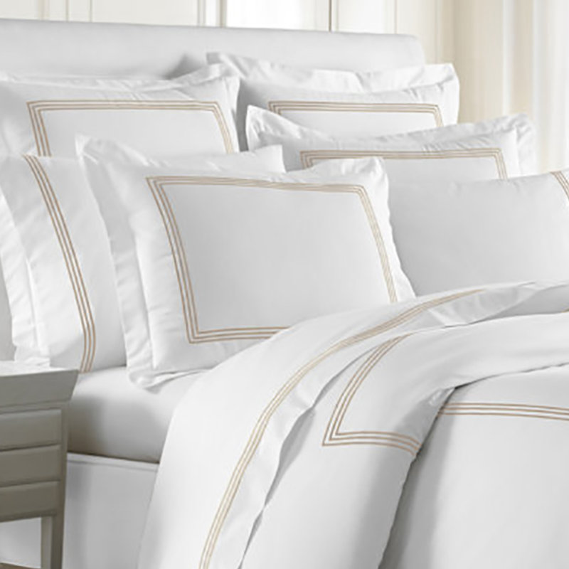 Ravana Cotton Blend Percale Flat Sheet, Full/Queen Flat Sheet, Mink