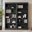 Bibliothèque décorative à 5 niveaux avec tablettes réglables, rangement pour CD / livres / films-586093038-589491388