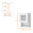 Modern White Kitchen Cabinet For Wall With Towel Rack And Shelf Facility Unit Glass Door Option