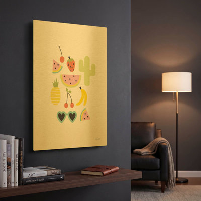 «Summer Daze II» par Ann Kelle, art mural en métal doré, 12 po x 16 po