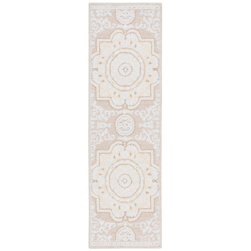 Lutrica Abstract Hand Tufted Wool With Cotton Cloth Backing Oriental Rug, Runner 2'3" x 8'