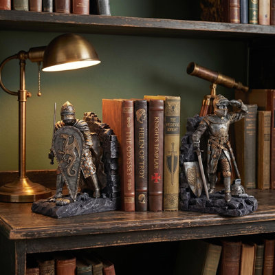 Arthurian Knight Figurine Bookends
