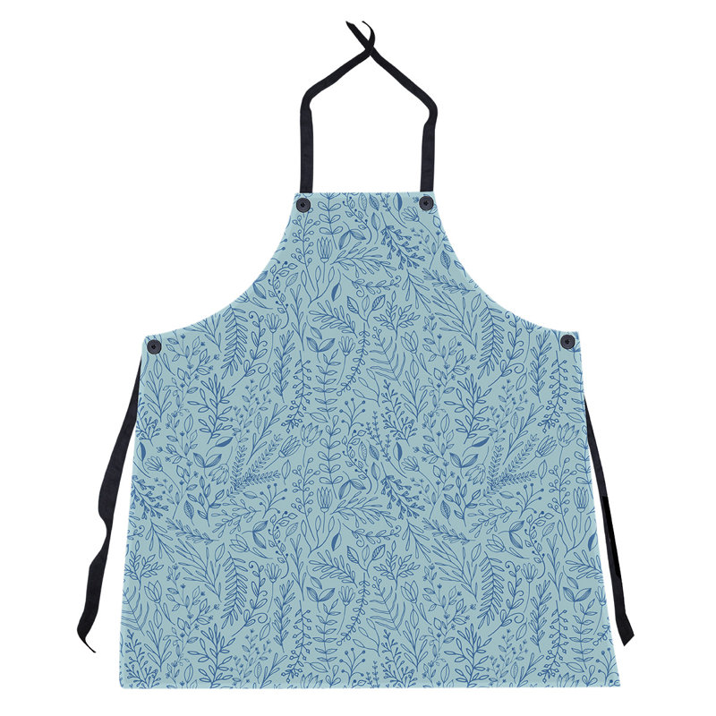 Tablier à motif floral ditsy, Bleu