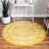 Tapis jaune tissé à la reine Reine