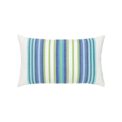 Summer Stripe Lumbar Outdoor Rectangular Sunbrella® Pillow Cover & Insert