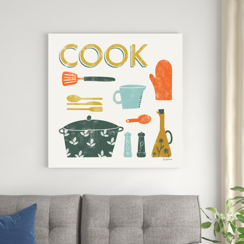 Cuisine rétro III, H 36 po x l 36 po x P 1,25 po