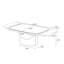 Table de salle à manger extensible moderne 71 "à 95" pour table de chevet rectangulaire en pierre frittée 6-10 avec base piédestal, pied en acier au carbone-1949898547-1974194043