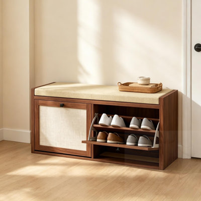 Banc de rangement avec 2 portes