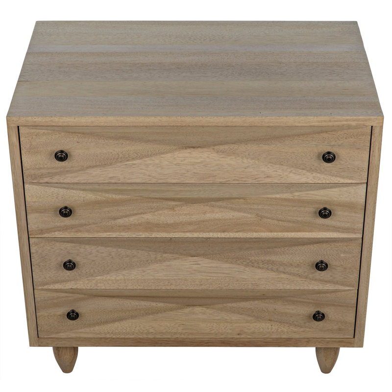 Diamond Solid Wood Accent Chest, Washed Walnut