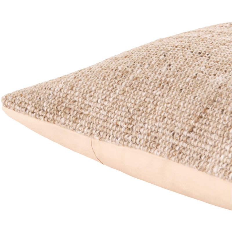 Coussin décoratif intérieur / extérieur Galey Alix x Livabliss Westport, H 22 po x l 22 po, Beige