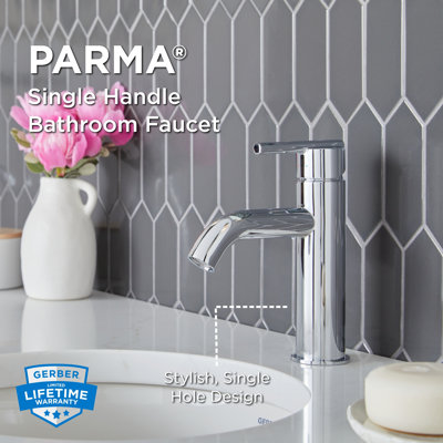 Parma Mounting / Installation Required Single-handle Bathroom Faucet with Drain Assembly