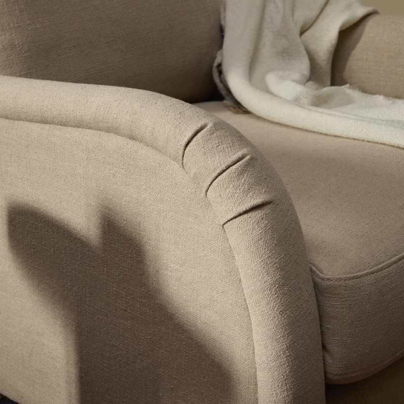 Lynne Armchair, Taupe Linen Blend