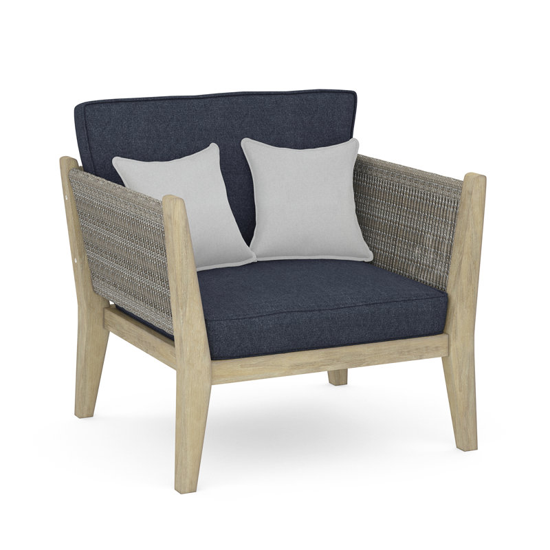 Chaise de patio avec coussins 