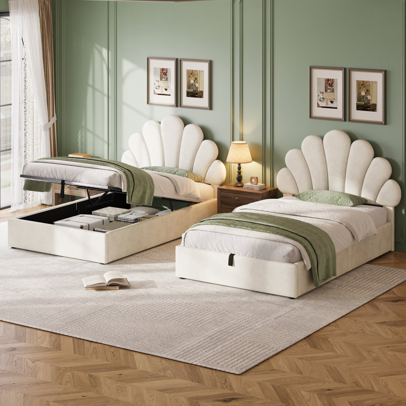 Metal Ottoman Storage Bed, Single (3')
