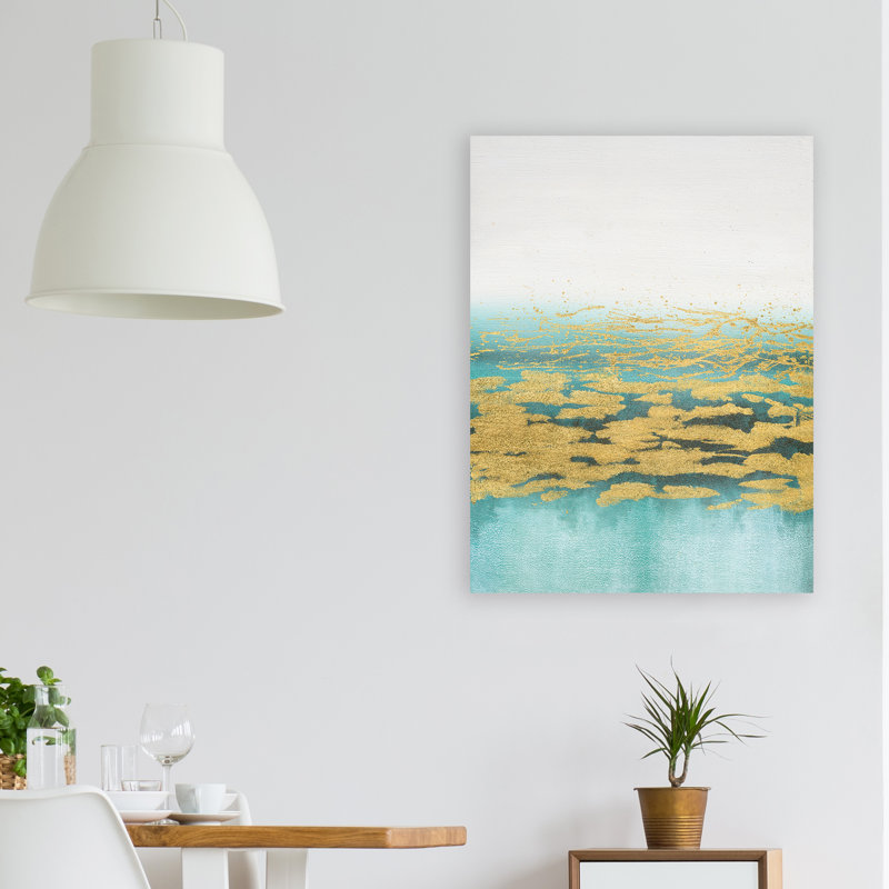 Peinture sur toile tendue, H 36 po x l 24 po x P 1,5 po